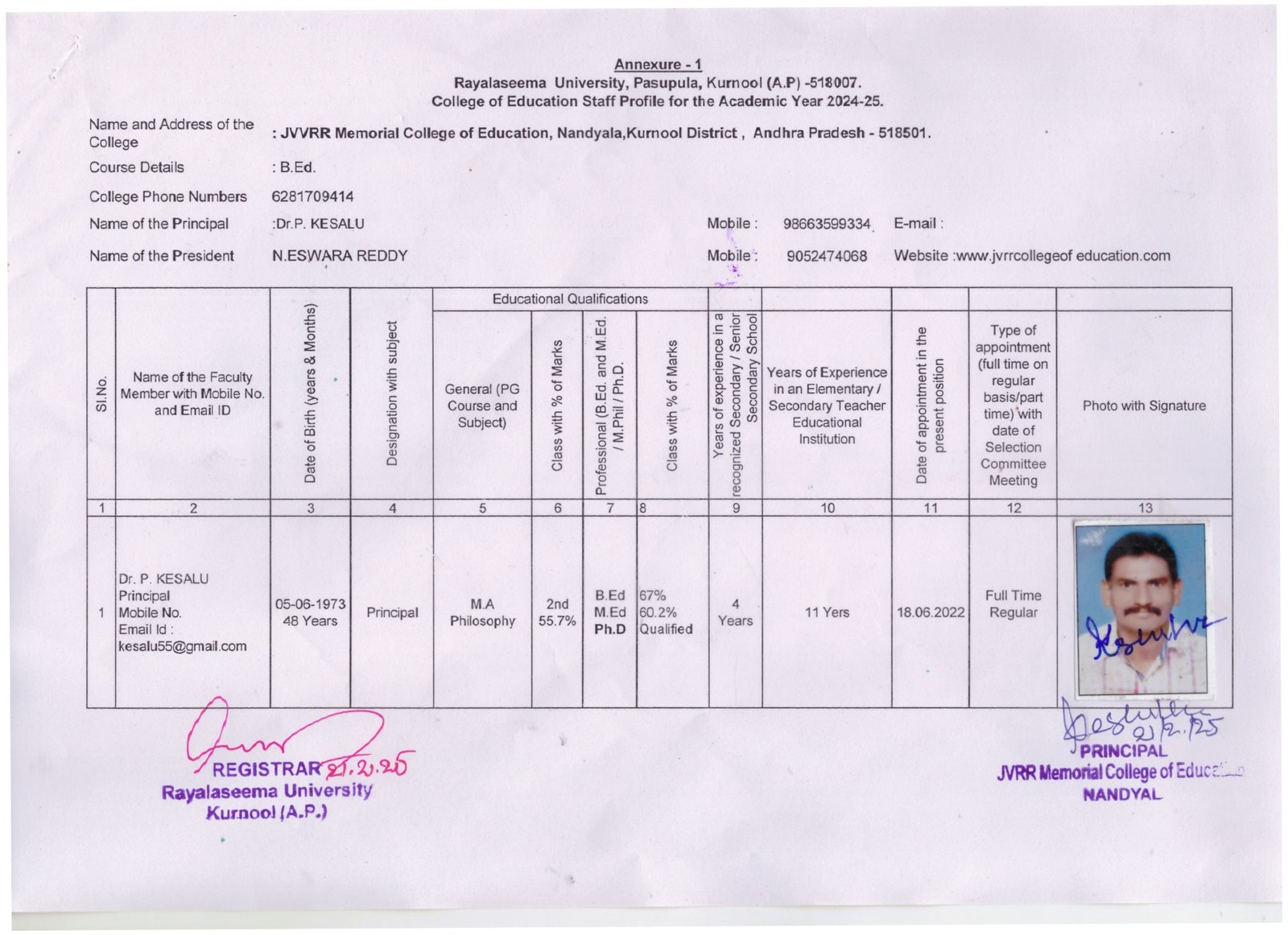 Staff Page 1